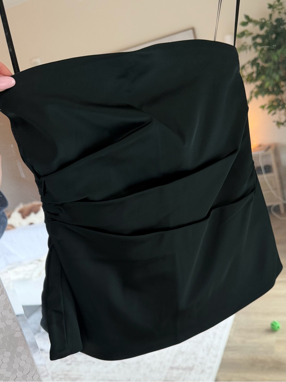NWT Abercrombie Dark Green Strapless Top